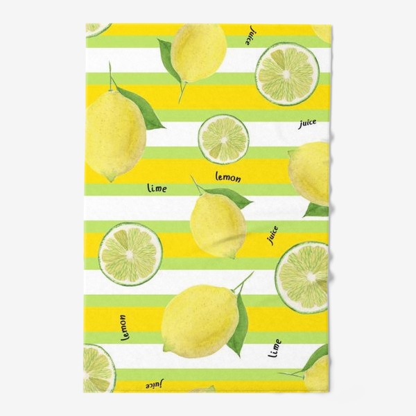 Полотенце «Lime lemon juice»