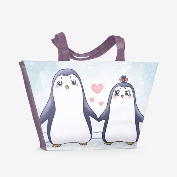Пляжная сумка «Пингвинчики»