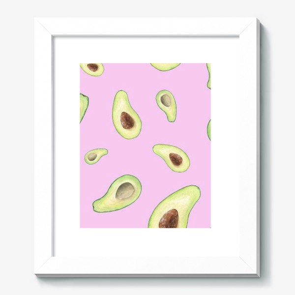 Картина «Авокадо на розовом фоне»