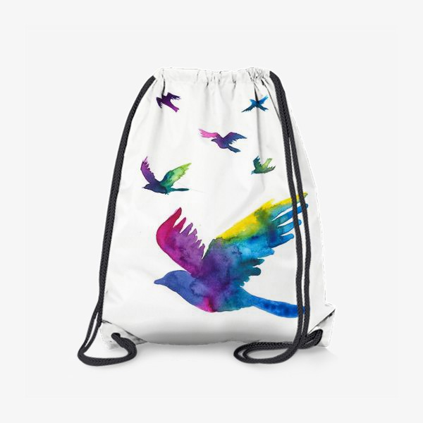 Рюкзак «Акварельные птицы»