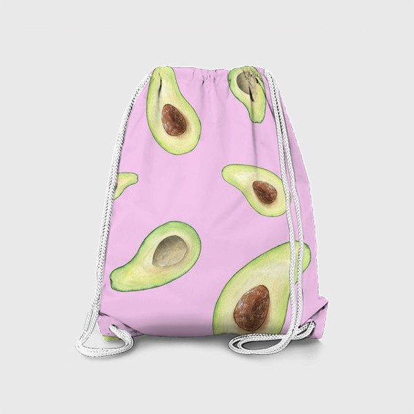 Рюкзак «Авокадо на розовом фоне»