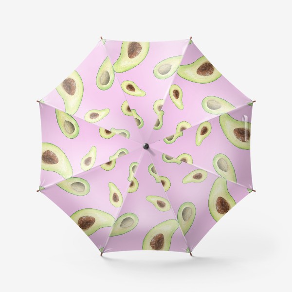 Зонт «Авокадо на розовом фоне»