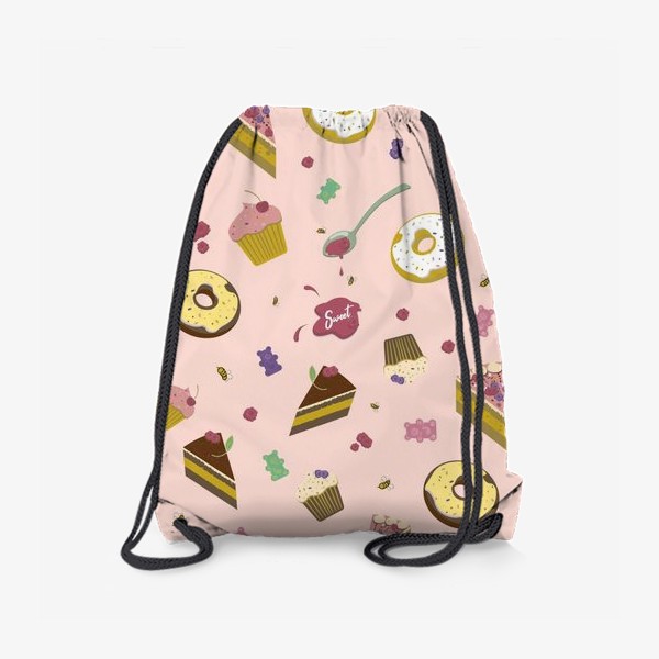 Рюкзак «Сладости на розовом»