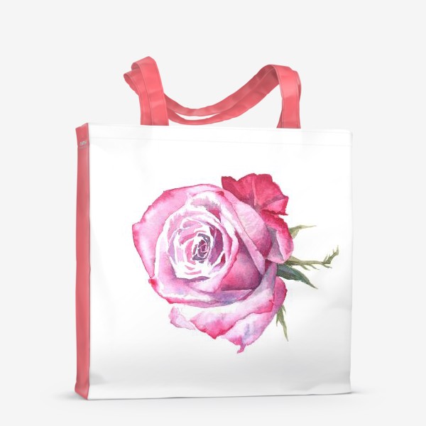 Сумка-шоппер «Цветок роза акварельная»