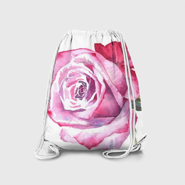 Рюкзак «Цветок роза акварельная»