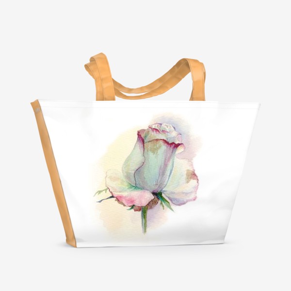 Пляжная сумка «Цветок роза живописная»