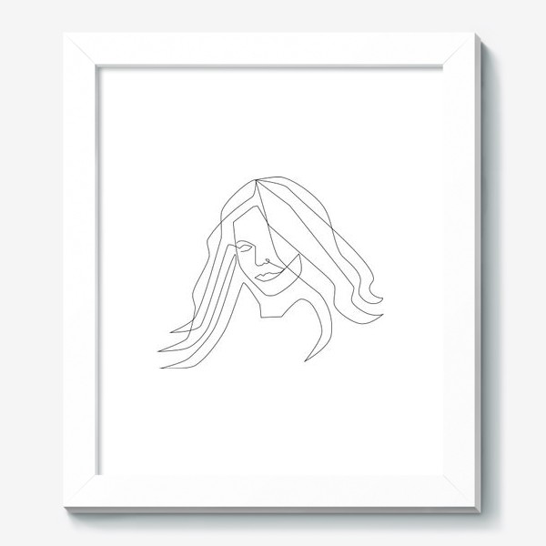Картина «Девушка с длинными волосами»