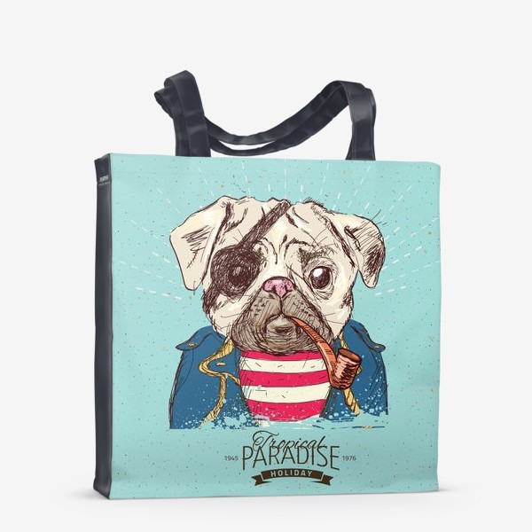 Сумка-шоппер «Морской пират-собака»