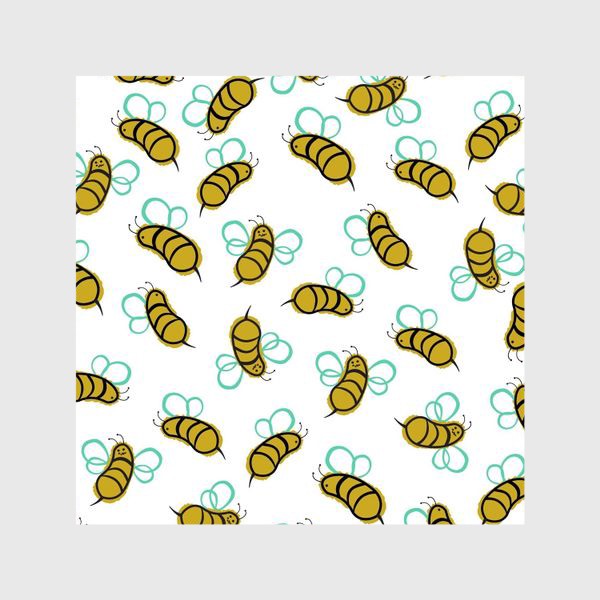 Шторы «Пчелки на белом»