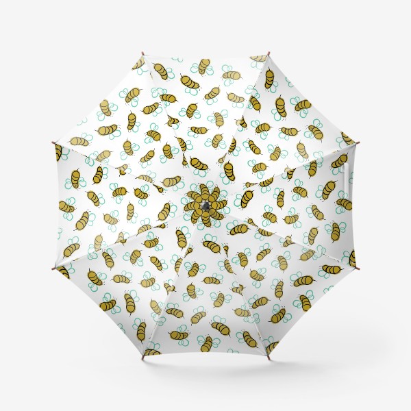 Зонт «Пчелки на белом»