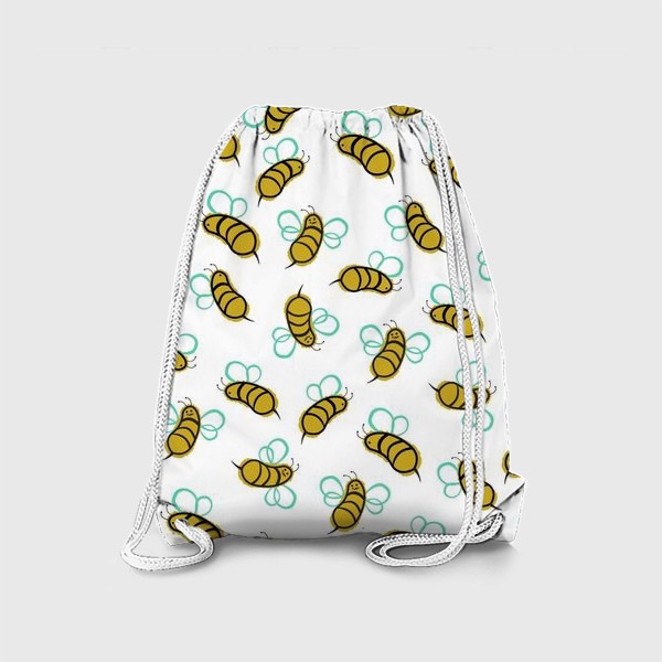 Рюкзак «Пчелки на белом»