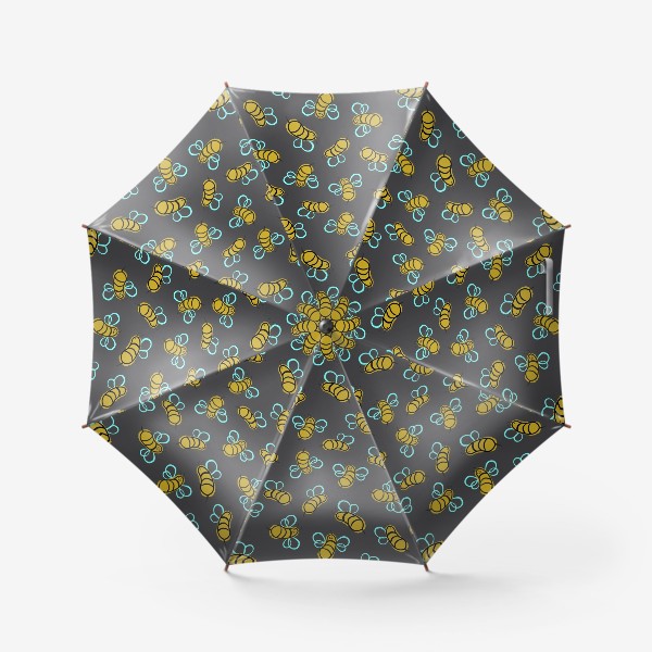 Зонт «Пчелки на черном»