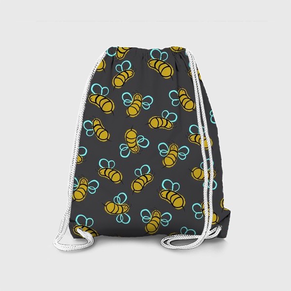 Рюкзак «Пчелки на черном»