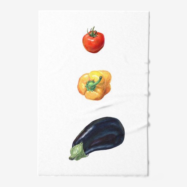 Полотенце «Баклажан, перец и помидор»
