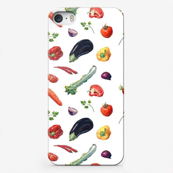 Чехол iPhone «Овощи паттерн»
