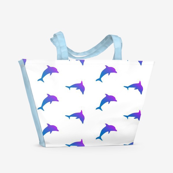Пляжная сумка «Дельфины»