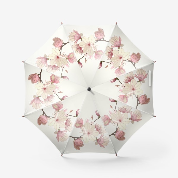 Зонт &laquo;Цветы магнолии. Нежные и прекрасные.&raquo;