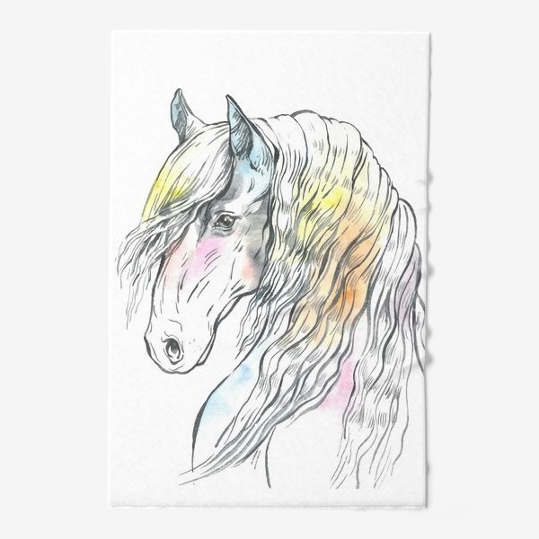 Полотенце «Конь фриз пастельный»