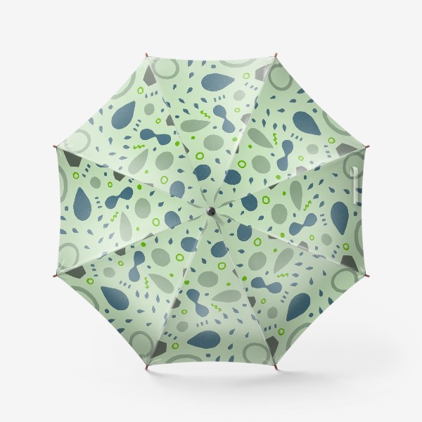 Зонт &laquo;Сине-зеленая абстракция&raquo;