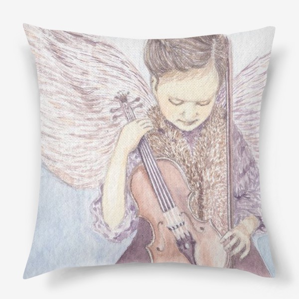 Подушка «Девочка-Ангел со скрипкой»