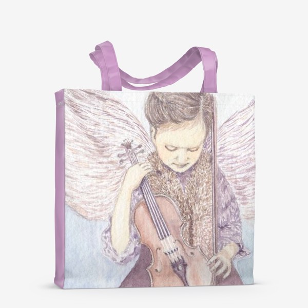 Сумка-шоппер «Девочка-Ангел со скрипкой»