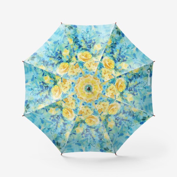 Зонт «Цветы и птицы»