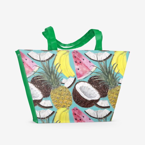 Пляжная сумка «фруктовый паттерн»