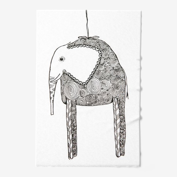 Полотенце «Слон на веревочке»