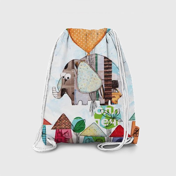 Рюкзак «Слон над городом»