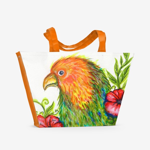 Пляжная сумка &laquo;Тропический попугай&raquo;