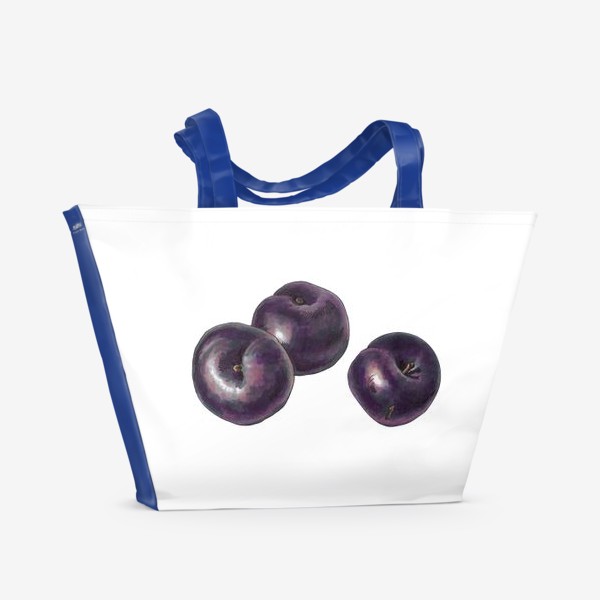 Пляжная сумка &laquo;Фиолетовые сливы&raquo;