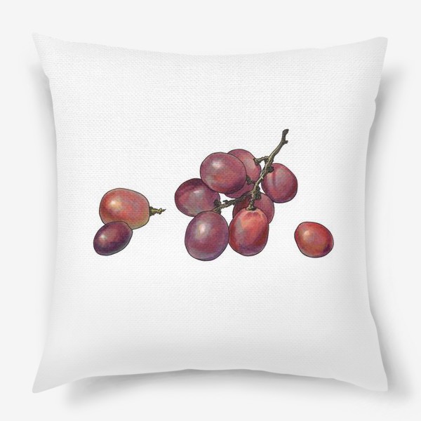 Подушка «Красный виноград»