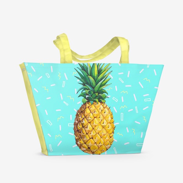 Пляжная сумка «Сочный ананас »