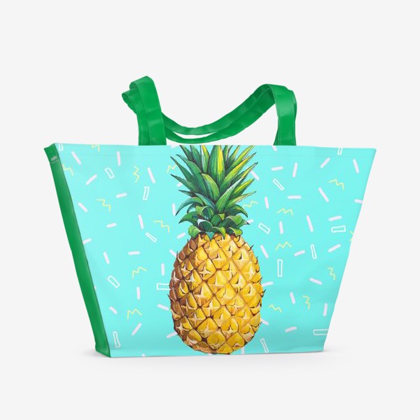Пляжная сумка «Сочный ананас »
