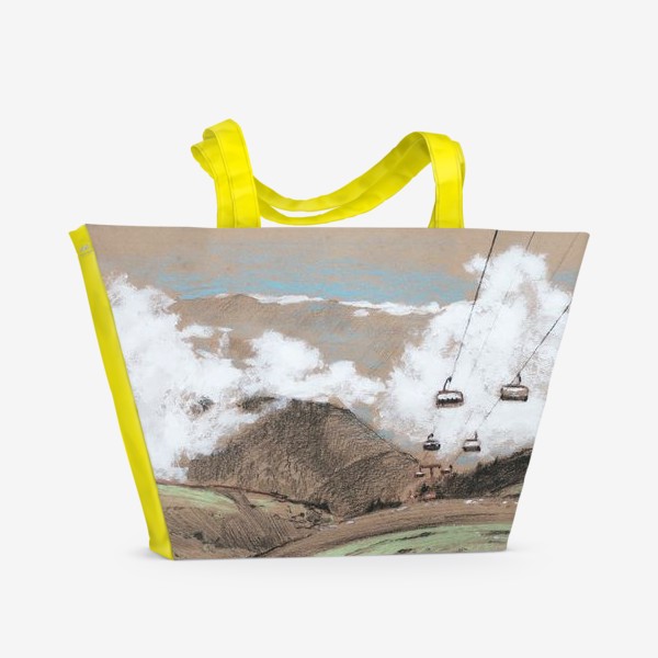 Пляжная сумка «Над облаками В горах»