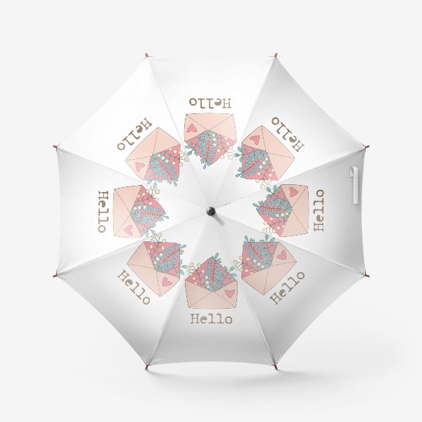 Зонт «Конверт с цветами»