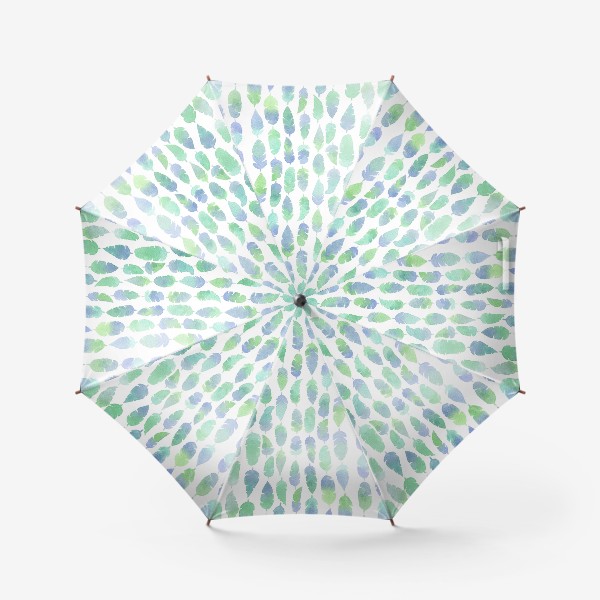 Зонт «Перья в акварели»