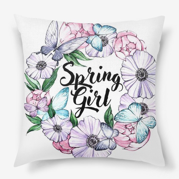Подушка «spring girl»