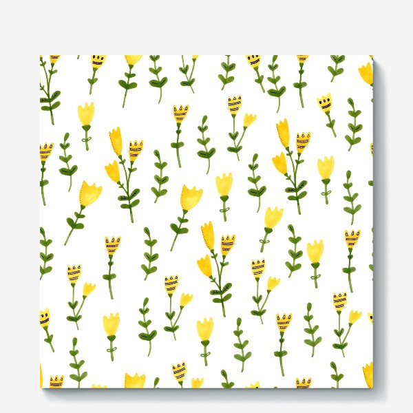 Холст &laquo;Желтые полевые цветы&raquo;