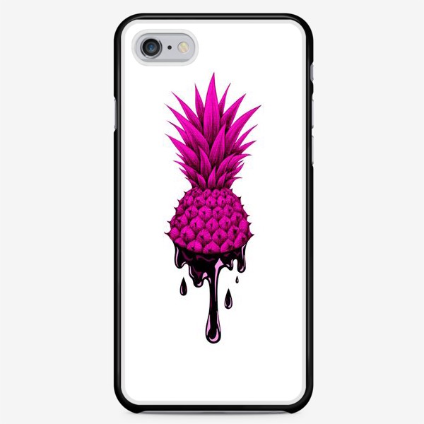 Чехол iPhone «Розовый ананас»