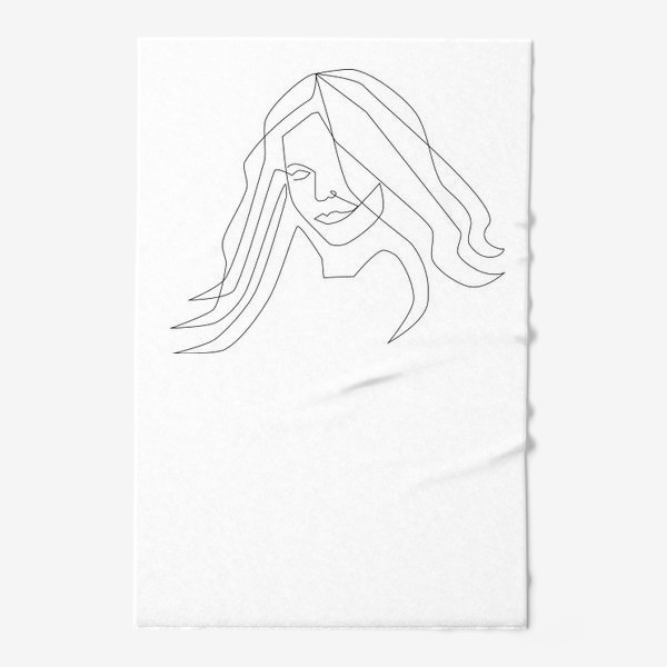 Полотенце &laquo;Девушка с длинными волосами&raquo;