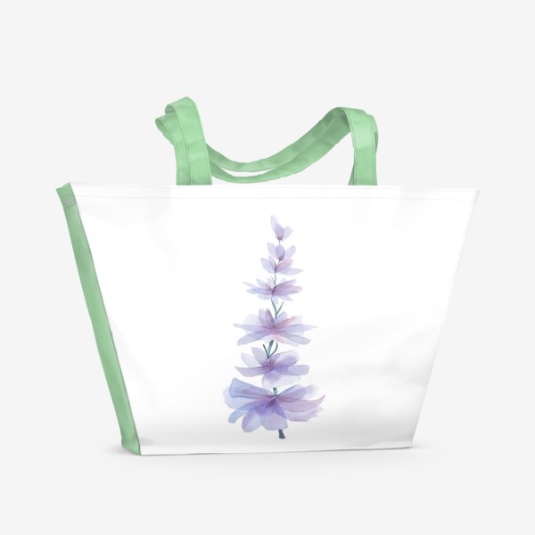 Пляжная сумка «Лиловый цветок»