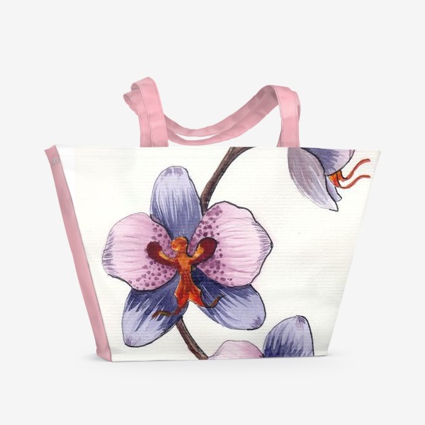 Пляжная сумка &laquo;Орхидея. Фаленопсис .&raquo;