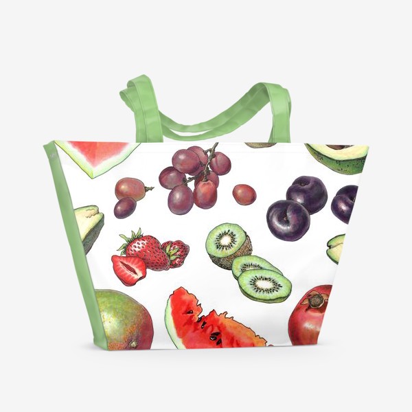 Пляжная сумка «Много фруктов»