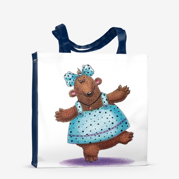 Сумка-шоппер «Медведица в платье»