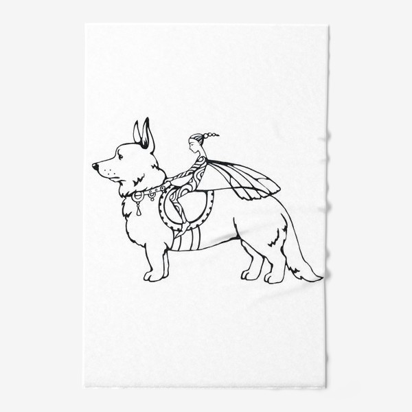 Полотенце «корги- собака эльфов»