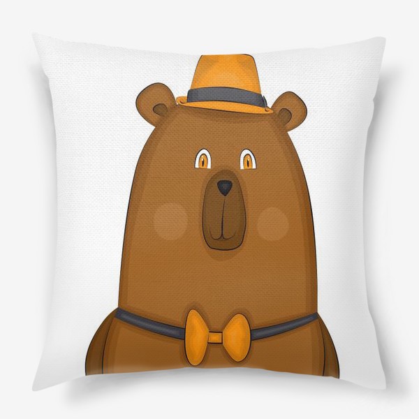 Подушка «медведь в шляпе »