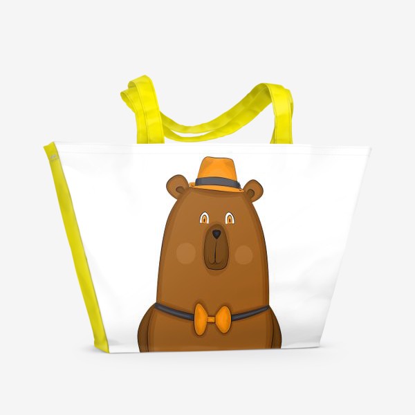 Пляжная сумка &laquo;медведь в шляпе &raquo;