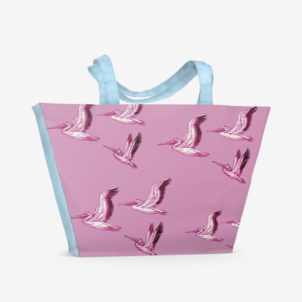 Пляжная сумка «"Пеликаны на рассвете"»