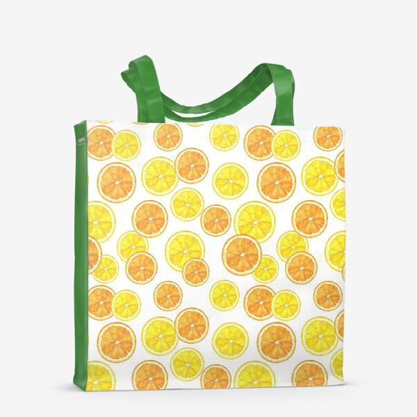 Сумка-шоппер «Половинки апельсина и лимона»